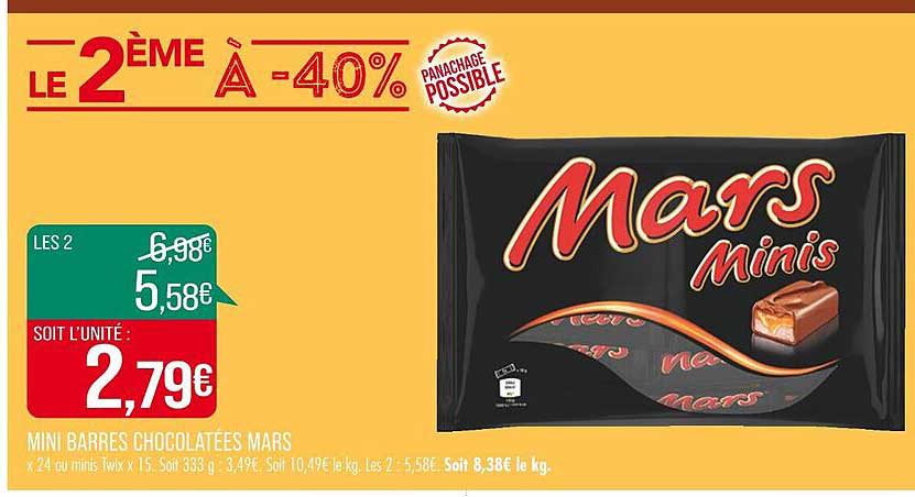 Mini Barres Chocolatées Mars