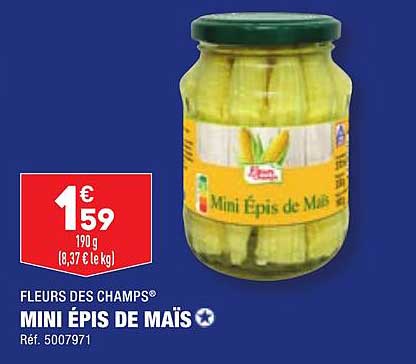 mini épis de maïs fleurs des champs
