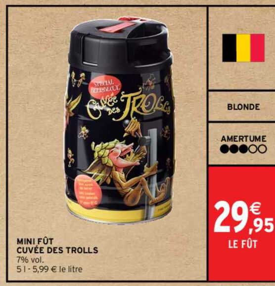 mini fût cuvée des trolls 7% vol