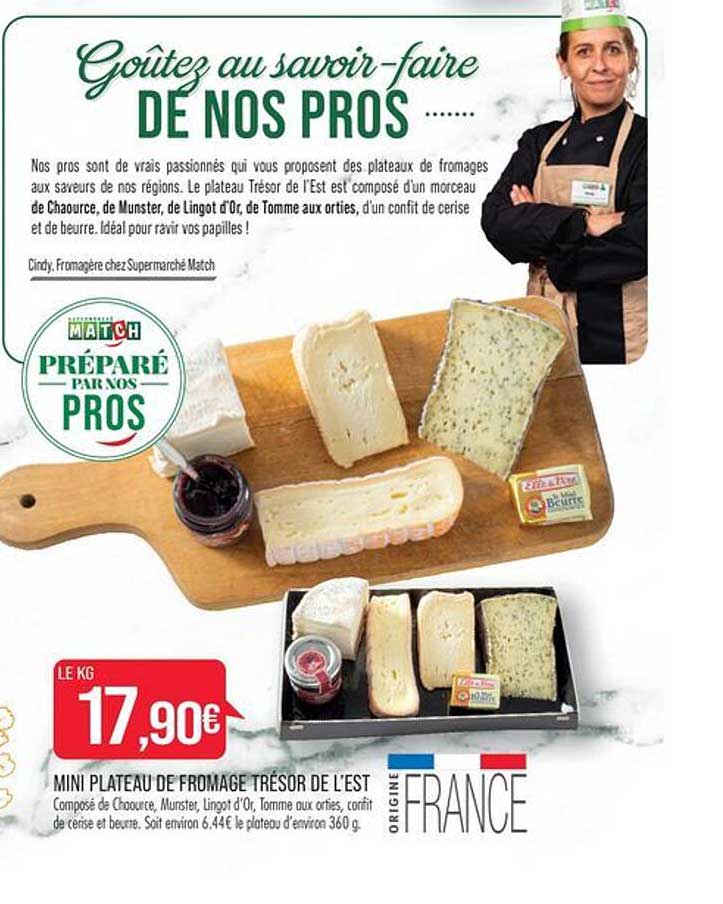mini plateau fromage trésor de l'est