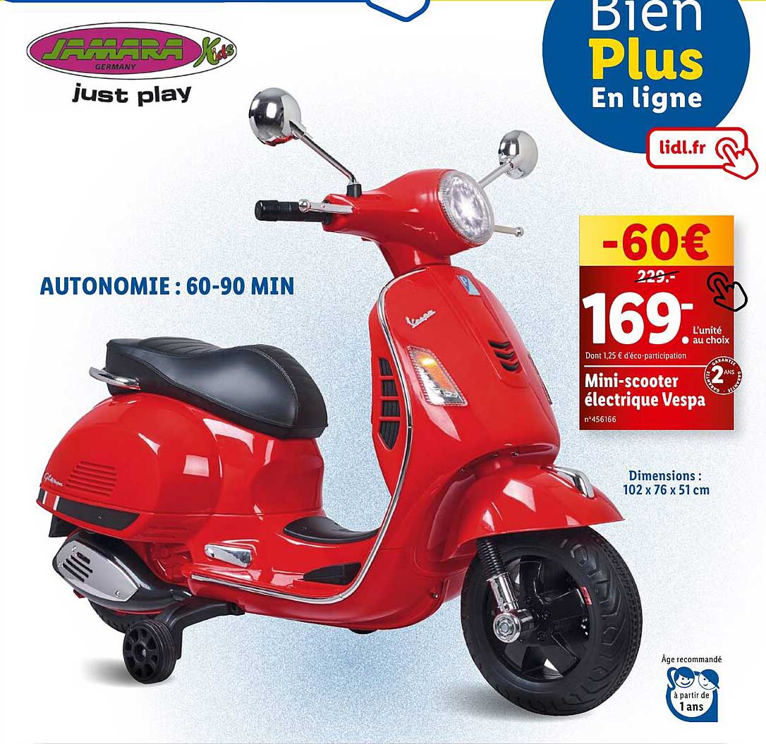 Mini-scooter électrique Vespa
