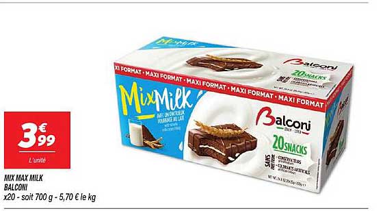 mix max milk balconi