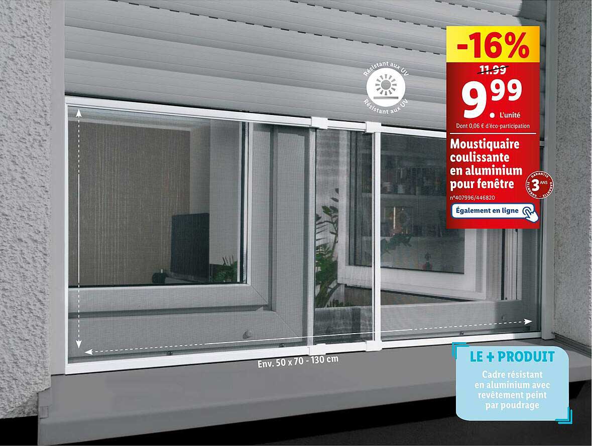 Moustiquaire Coulissante En Aluminium Pour Fenêtre