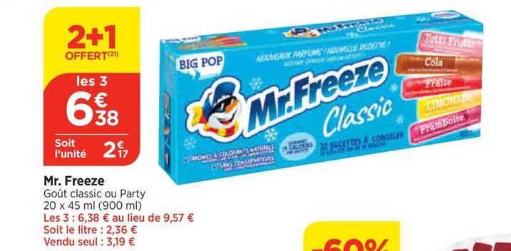 mr freeze goût classic ou party