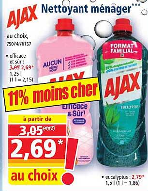 Nettoyant Ménager Ajax