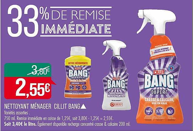 nettoyant ménager cillit bang