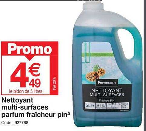 nettoyant multi-surfaces parfum fraîcheur pin