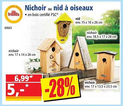 nichoir ou nid à oiseaux