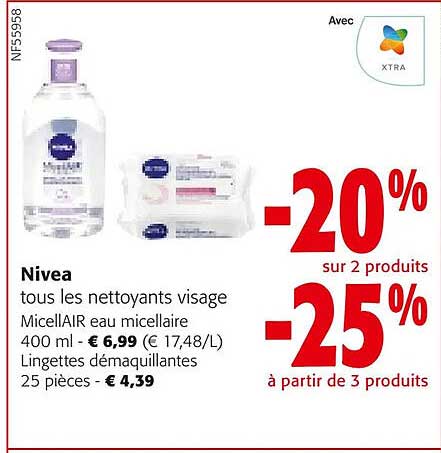 nivea les nettoyants visage