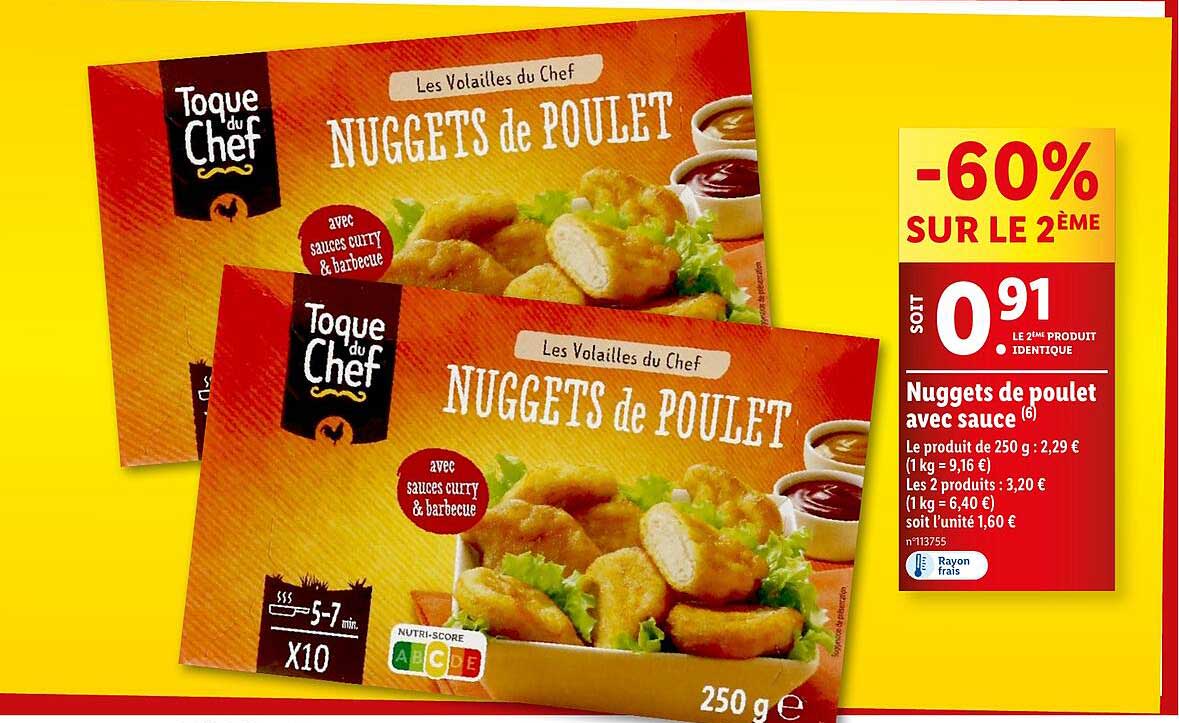 Nuggets De Poulet Avec Sauce Toque Du Chef