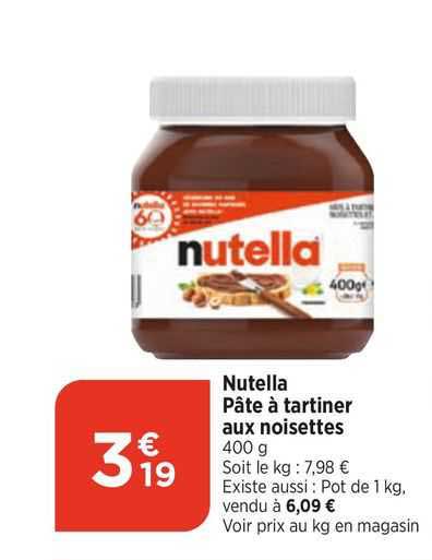 Nutella  Pâte à Tartiner Aux Noisettes