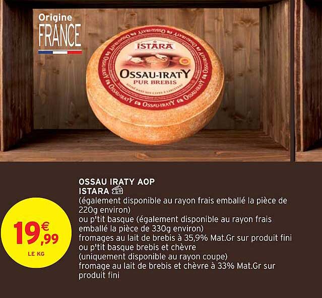 ossau iraty aop istara