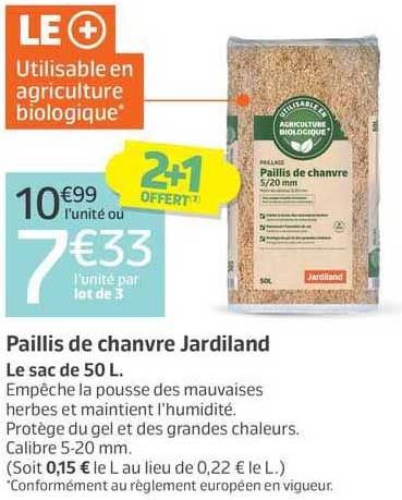 Paillis De Chanvre Jardiland