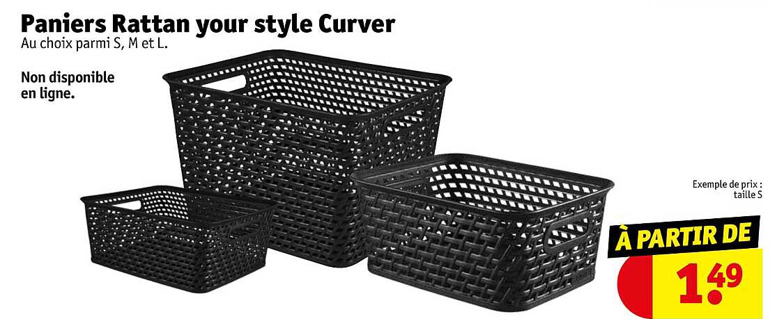 paniers rattan your style curver