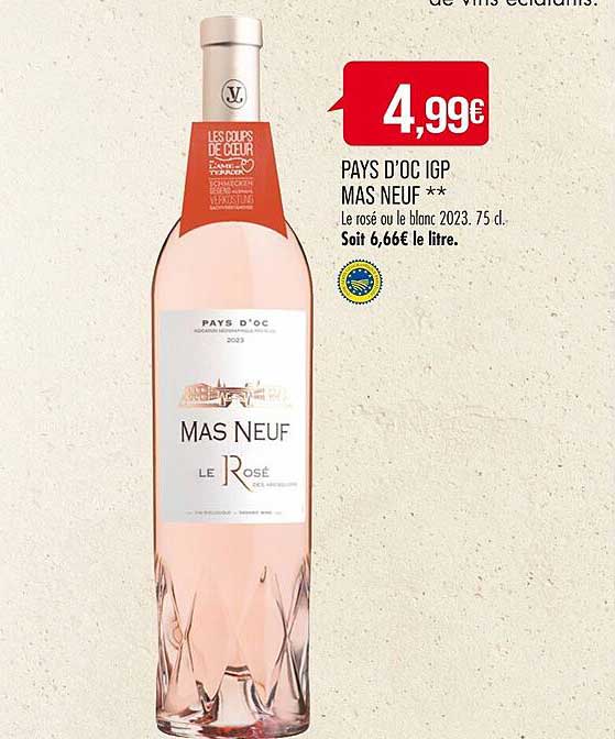 pays d'oc igp mas neuf