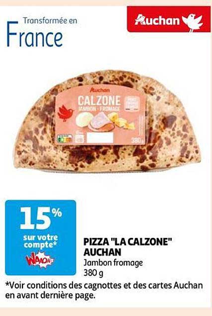 pizza "al calzone" auchan