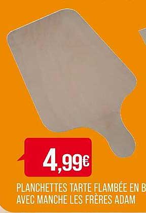 planchettes tarte flambée en bois avec manche les frères adam