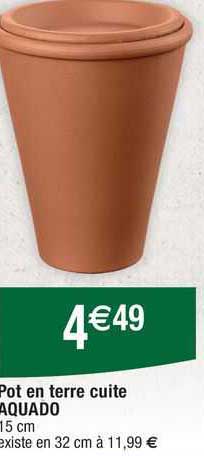 pot en terre  cuite aquado