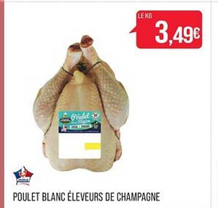 poulet blanc éleveurs de champagne