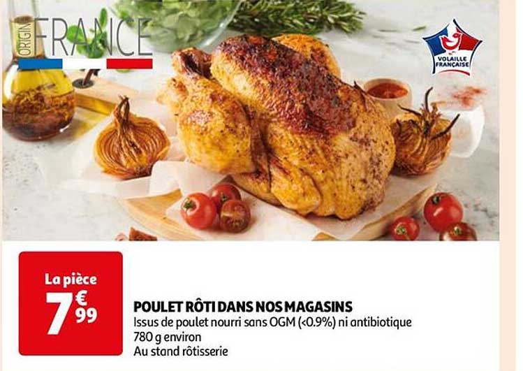 poulet rôti dans nos magasins