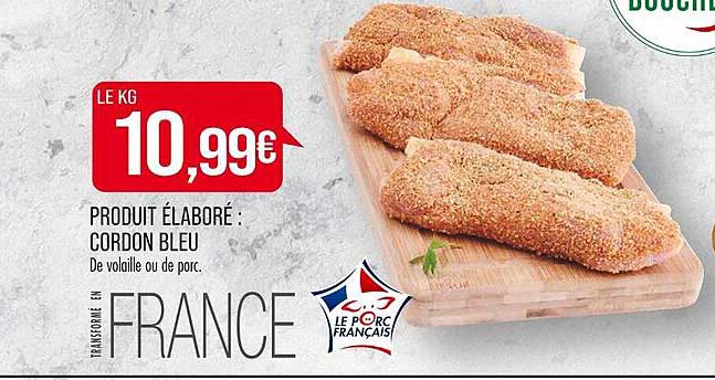 produit élaboré cordon bleu