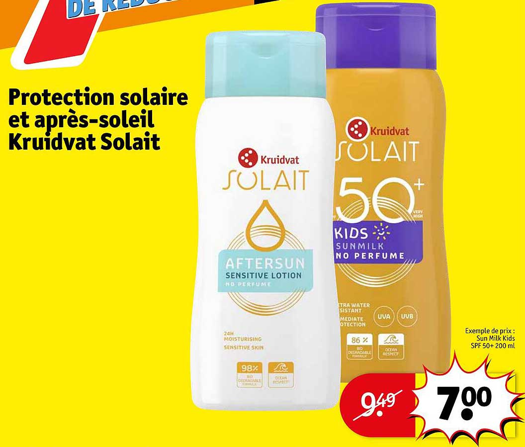 protection solaire et après-soleil kruidvat solait