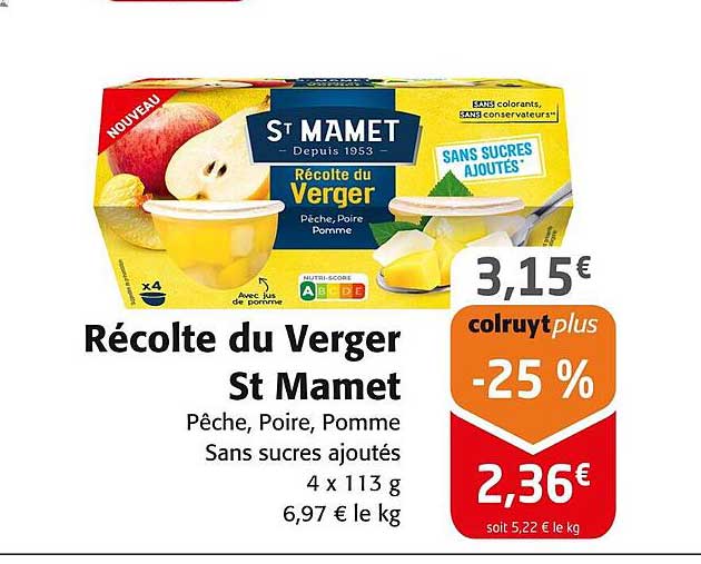 Récolte Du Verger St Mamet