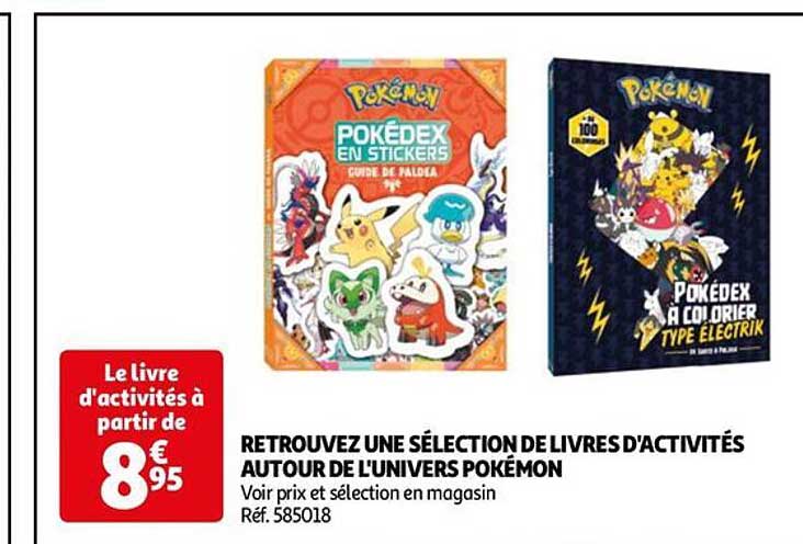 retrouvez une sélection de livres d'activités autour de l'univers pokémon