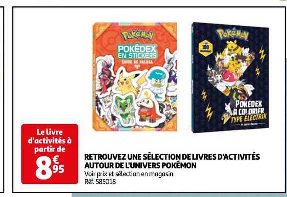 retrouvez une sélection de livres d'activités autour de l'univers pokémon