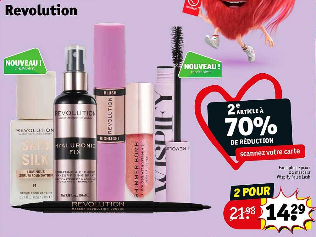 revolution 2 x mascara wispify false lash