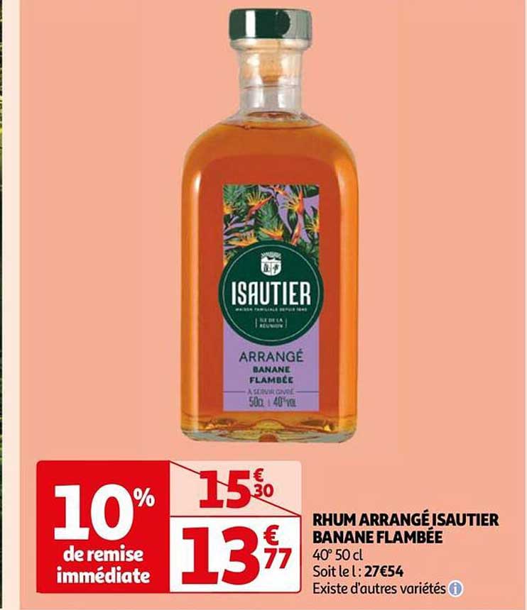 rhum arrangé isautier banane flambée