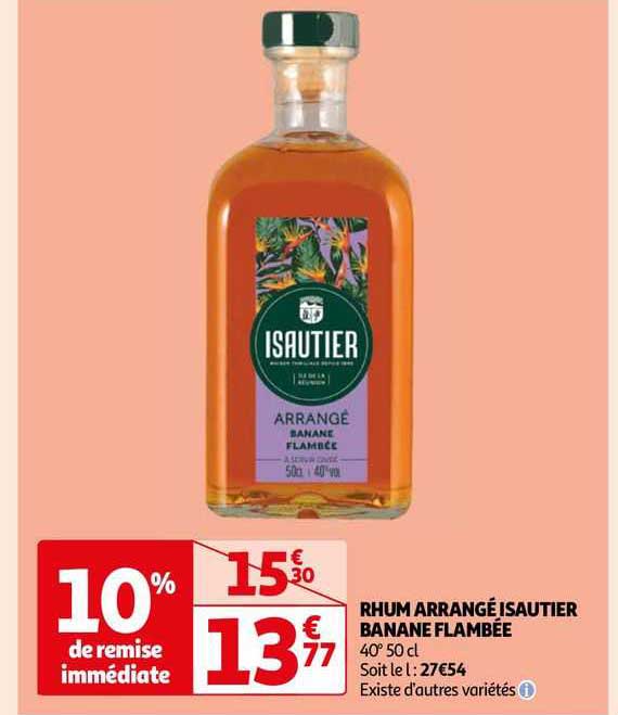 rhum arrangé isautier banane flambée
