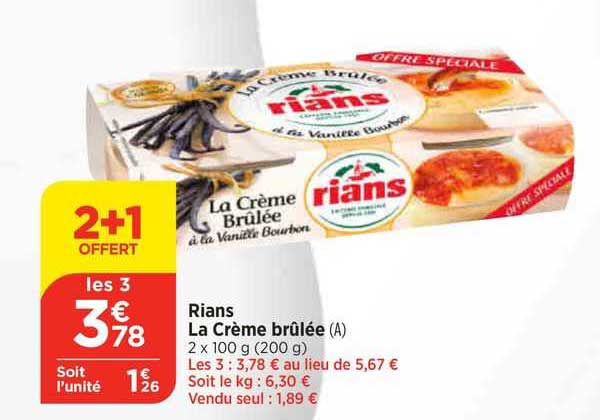 Rians La Crème Brûlée