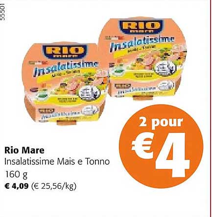 rio mare insalatissime maïs e tonno