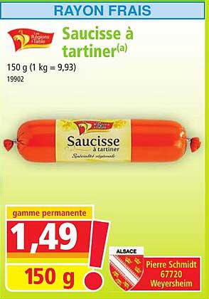 Saucisse à Tartiner