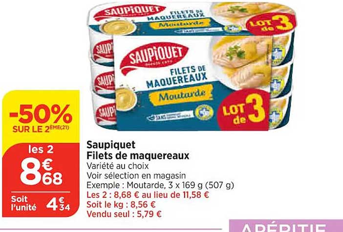 Saupiquet Filets De Maquereaux