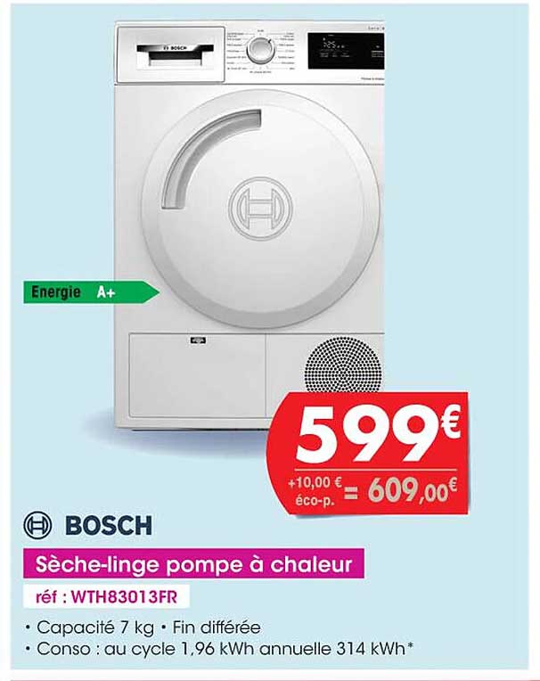 sèche-linge pompe à chaleur bosch