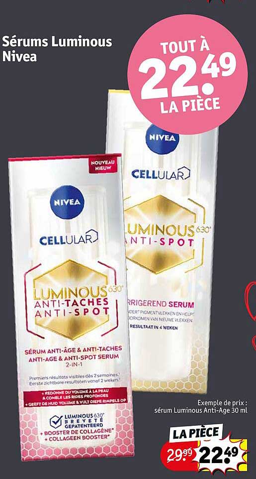 Sérums Luminous Nivea