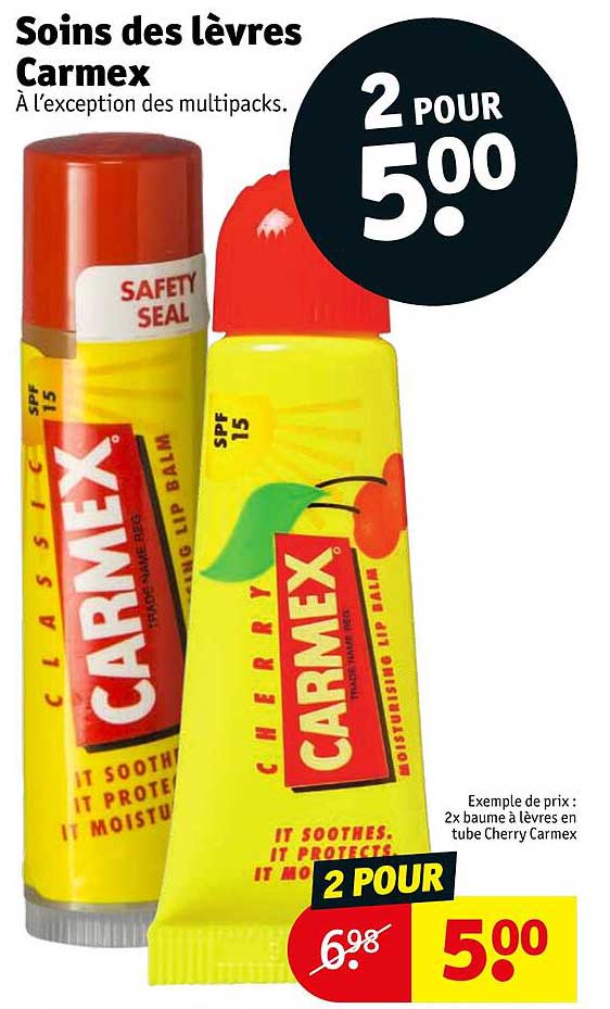 soins des lèvres carmex
