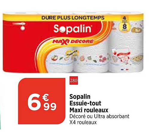 sopalin essuie-tout maxi rouleaux