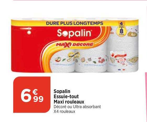 sopalin essuie-tout maxi rouleaux