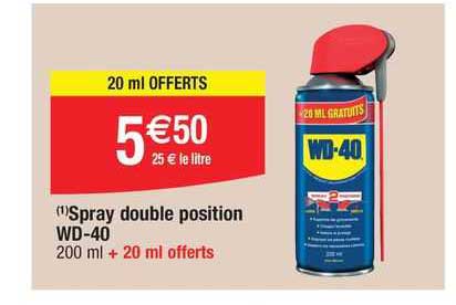 spray double position wd-40