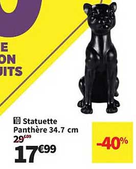 statuette panthère 34.7 cm