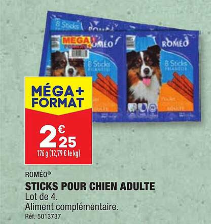 sticks pour chien adulte roméo