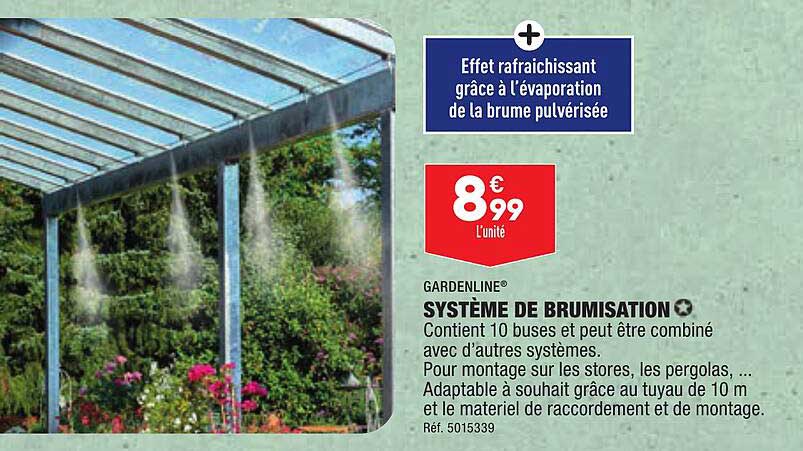 système de brumisation gardenline