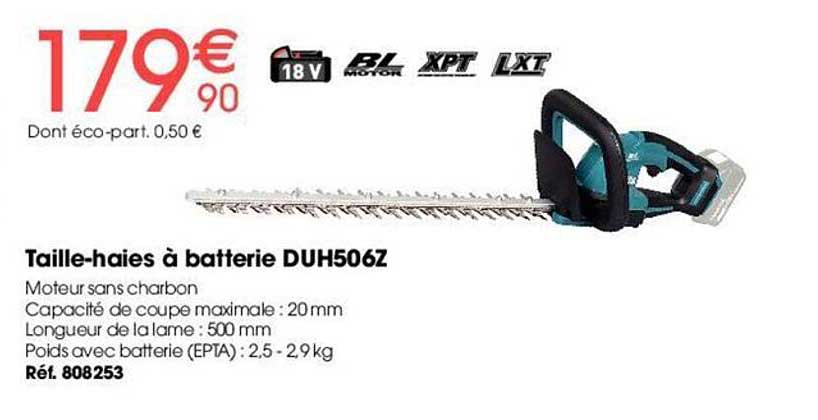 taille-haies à batterie duh506z makita