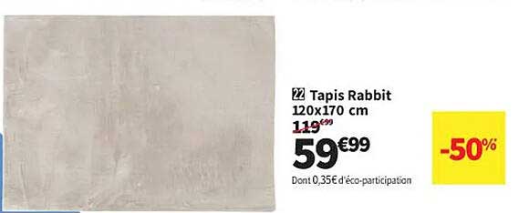 tapis rabbit 120 x 170 cm