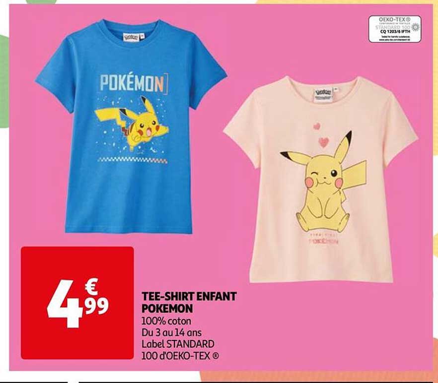 tee-shirt enfant pokemon