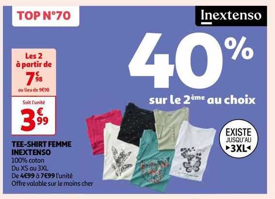 tee-shirt femme inextenso