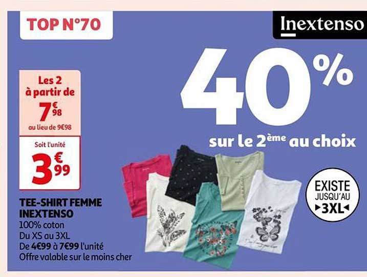 tee-shirt femme inextenso